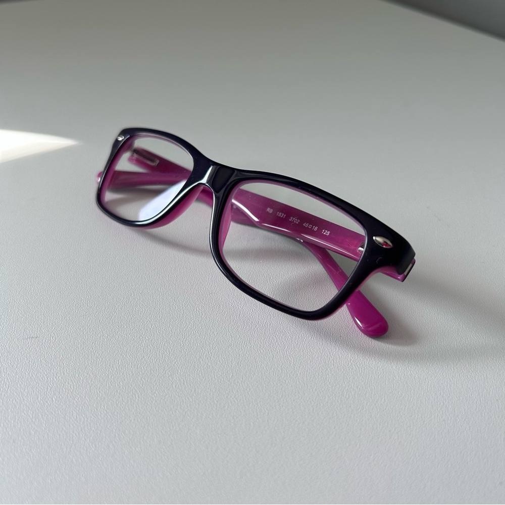 Ray-Ban Purple Pink Girls Frames with Prescription Lenses - Replace W/Your Own